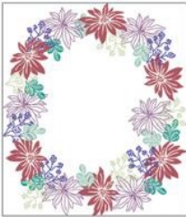OUTLET Mix en Match stempel set, poinsettia, 4 st.