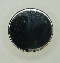 OUTLET Kunststof metalen sierkralen zilver, rond, 25mm, 10 st