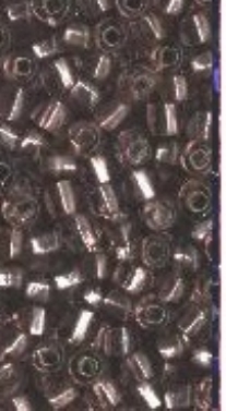 OUTLET Glazen kraaltjes/ rocailles met zilveren kern, 3 mm (8/0), 100 gram, paars
