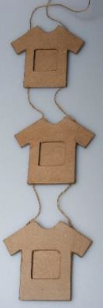 OUTLET Eco shape frame t-shirt, 8 x 10 cm, 4 stuks