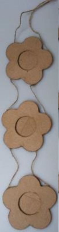 OUTLET Eco shape frame bloem, 8.5 x 8.5 cm, 4 stuks