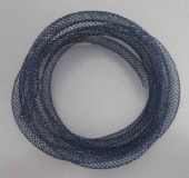 OUTLET Fishnet tubes, nylon, 4mm x 1 meter, marineblauw