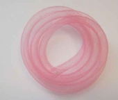 OUTLET Fishnet tubes, nylon, 8mm x 1 meter, rose