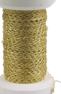 OUTLET Messingdraad / sierdraad golvend, 0.25mm, 50 meter