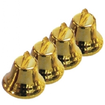 OUTLET Messing klokjes met oogje, 17 mm, 20 stuks