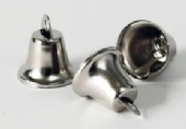 OUTLET Zilveren klokjes met oogje 17mm, 20 stuks