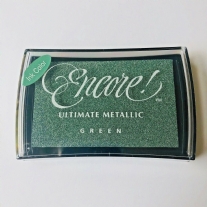 OUTLET stempelkussen Encore, ultimate metallic, groen