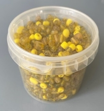 OUTLET Glaskralenmix / Rainbow mix, geel, 500 gram