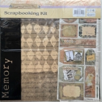 OUTLET Scrapbooking kit, keep your memories, 9-delig