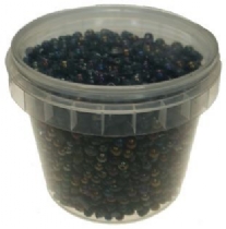 OUTLET Kralenmix / Rainbow mix, zwart, 500 gram