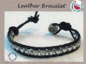 OUTLET DIY set, leren armband, hart
