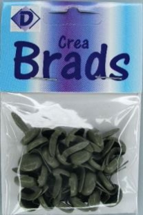 OUTLET Splitpennen / brads, 8 x 10 mm, kiezelgrijs