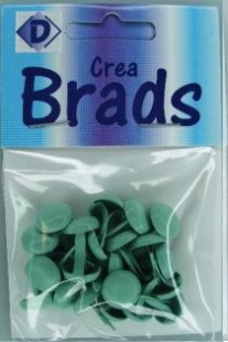 OUTLET Splitpennen / brads, 8 x 10 mm, mintgroen