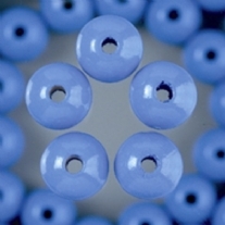 OUTLET Houten kralen, rond, 12 mm, 32 stuks, lichtblauw