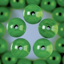 OUTLET Houten kralen, rond, 12 mm, 32 stuks, groen