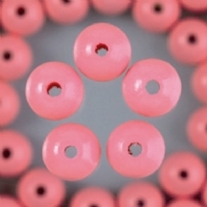 OUTLET Houten kralen, rond, 12 mm, 32 stuks, rose
