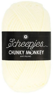 Chunky Monkey acrylwol 100 gram 1005 gebroken wit