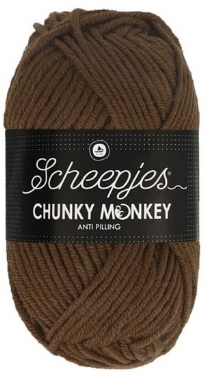 Chunky Monkey acrylwol 100 gram 1054 bruin