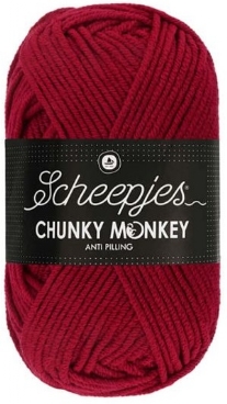 Chunky Monkey acrylwol 100 gram 1123 donkerrood