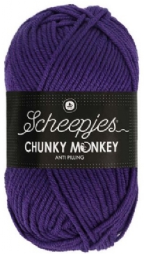 Chunky Monkey acrylwol 100 gram 2001 paars