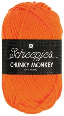 Chunky Monkey acrylwol 100 gram 2002 oranje