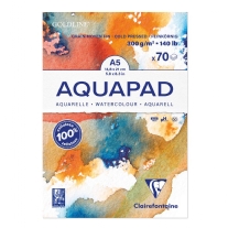 Clairfontaine Goldine Aquapad aquarelbloc, 300 gr, A5, 70 vel