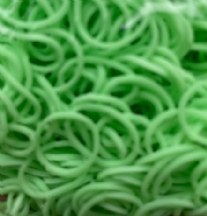 OUTLET Rainbow bands/loombandjes, 600 stuks, mintgroen