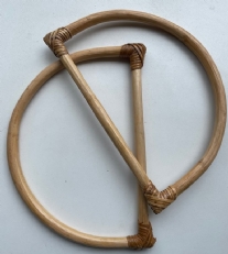 OUTLET Tasbeugel bamboe, 25 x 17 cm, a 2 stuks