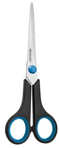 Westcott RVS soft grip schaar, 17.5 cm