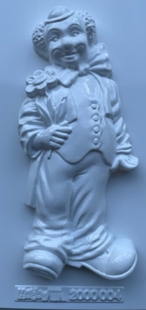 OUTLET Gietvorm clown met bloem
