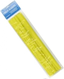 OUTLET Chenilledraad, 6mm, 30 cm 25 stuks geel