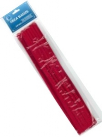 OUTLET Chenilledraad, 6mm, 30 cm 25 stuks rood