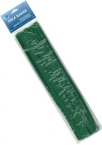 OUTLET Chenilledraad, 6mm, 30 cm 25 stuks groen