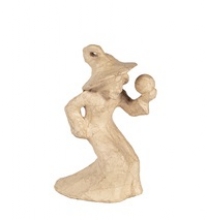 Eco shape heks met kristallen bol, 15 x 8 x 20 cm