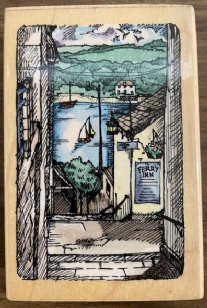 OUTLET Stempel Stampendous, Ferry inn view, 8 x 5 cm