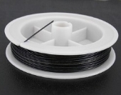 OUTLET Tigertail, gecoat staaldraad,  9.15 meter,  zwart