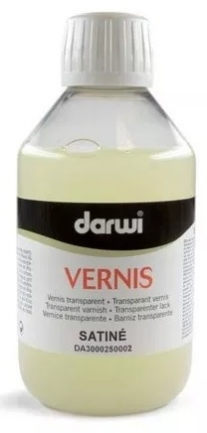 Darwi vernis zijdeglans / satin-finish, 250 ml