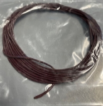 OUTLET Ronde leerveters, 1 mm, 2 x 1 meter, bordeauxrood