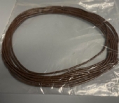 OUTLET Ronde leerveters, 1 mm, 2 x 1 meter, bruin