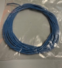 OUTLET Ronde leerveters, 1 mm, 2 x 1 meter, blauw