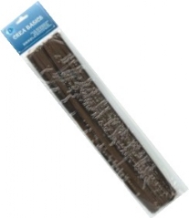 OUTLET Chenilledraad, 6mm, 30 cm 25 stuks bruin