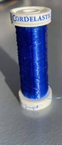 OUTLET Elastisch kralenkoord / elastisch rijgdraad,  0.5mm x 15 meter, blauw