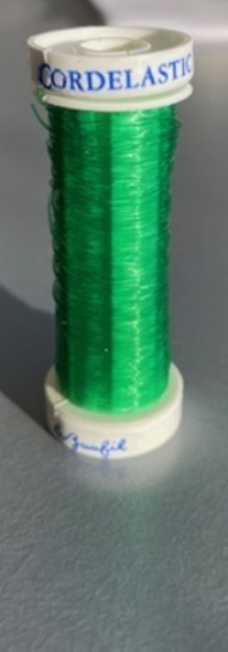 OUTLET Elastisch kralenkoord / elastisch rijgdraad,  0.5mm x 15 meter, groen