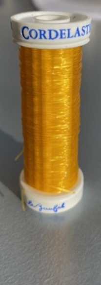 OUTLET Elastisch kralenkoord / elastisch rijgdraad,  0.5mm x 15 meter, geel