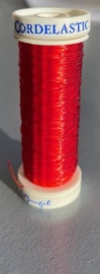 OUTLET Elastisch kralenkoord / elastisch rijgdraad,  0.5mm x 15 meter, rood