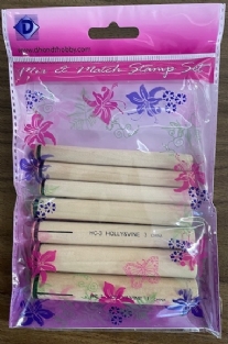 OUTLET Mix en Match stempel set, hulst, 7 st.