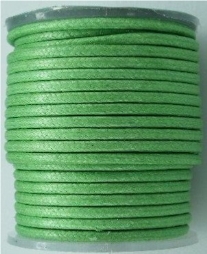 OUTLET Katoenen waskoord / waxkoord, 2mm, 10 meter, groen
