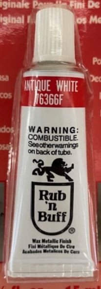 OUTLET Rub 'n Buff wax metallic finish, 15 ml, antiek wit