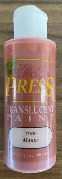 OUTLET Design press transparant acrylverf, 60 ml, mauve