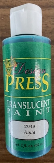 OUTLET Design press transparant acrylverf, 60 ml, aqua